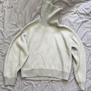Women's Cream Sage Turtleneck Sweater